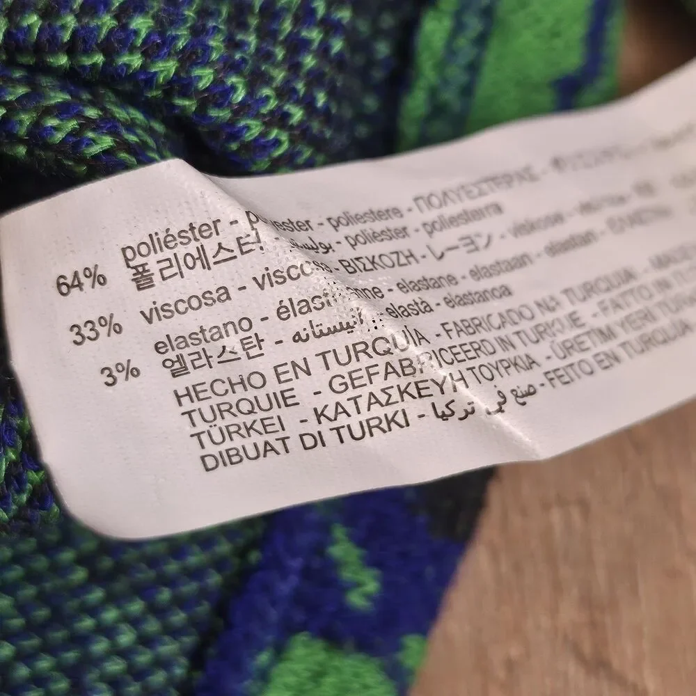 ZARA Jacquard Floral Knit V-Neck Cardigan – Size Small – Green & Black – EUC - Picture 5 of 9